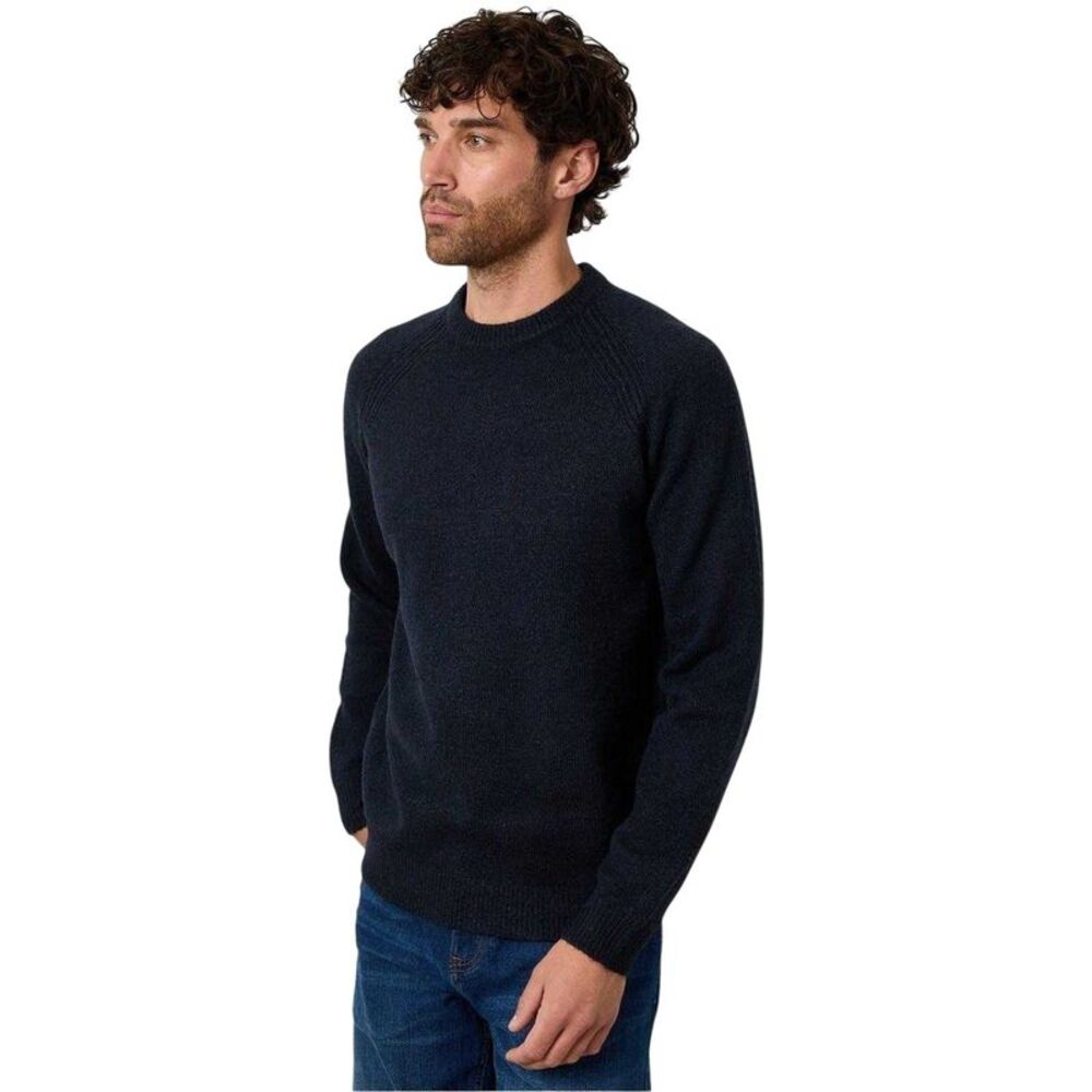 Threadbare Mens Knitted Regular  Sweater / Navy